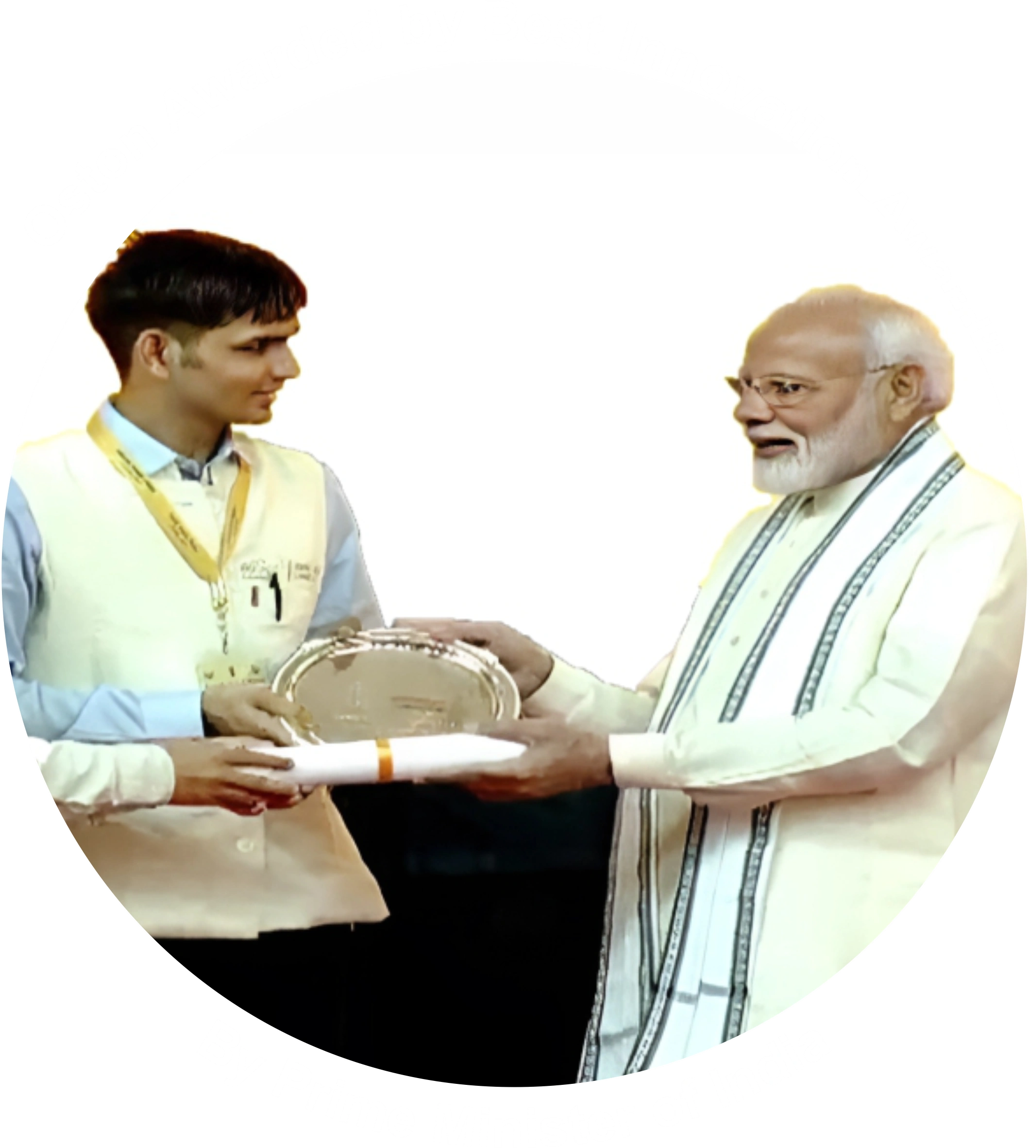 Oston Awarded by PM Narendra Modi